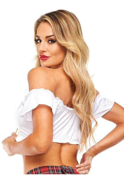 Teacher's Pet Schoolgirl Tie Top - Puppy's Aesthetics