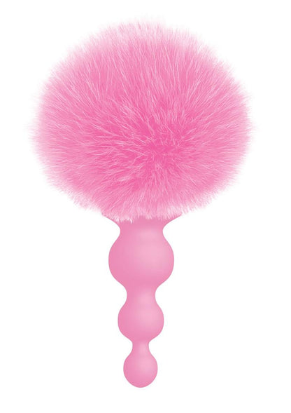 Cotton Tails Silicone Beaded Bunny Tail Butt Plug