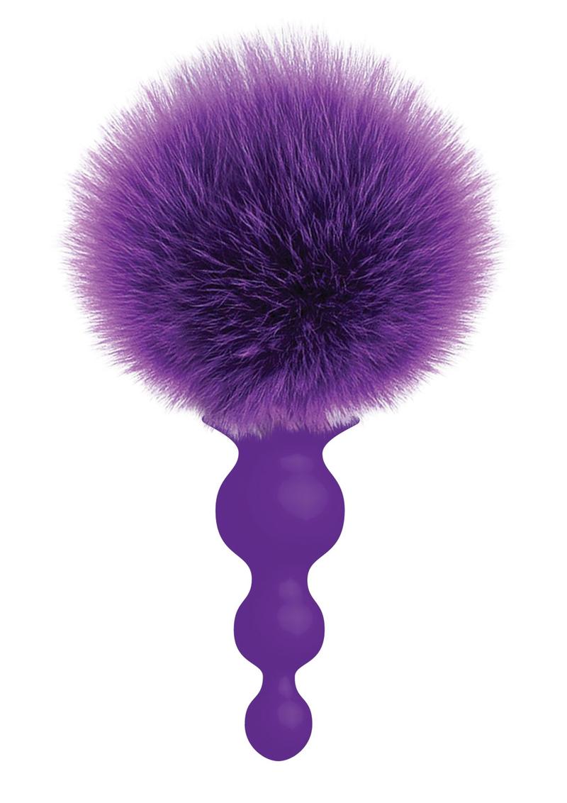 Cotton Tails Silicone Beaded Bunny Tail Butt Plug