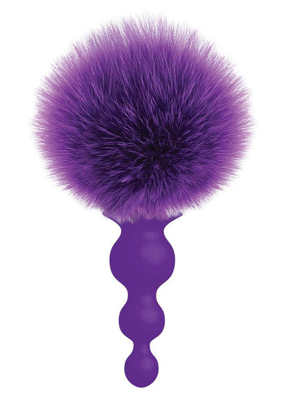 Cotton Tails Silicone Beaded Bunny Tail Butt Plug