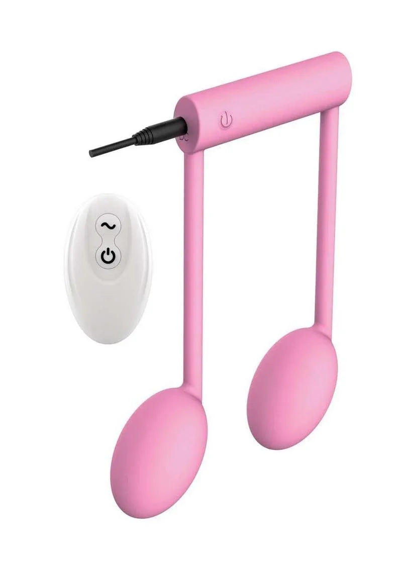 The Beat Remote Note Rechargeable Silicone Vibe - Puppy's Aesthetics