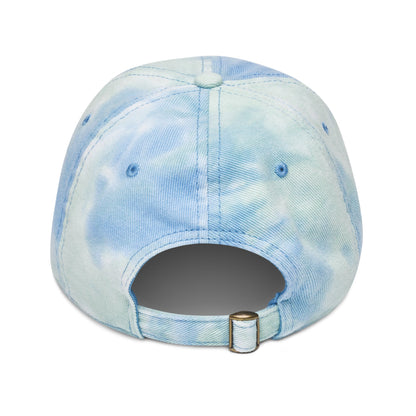 About to Cry Clown Cat Embroidered Tie dye hat