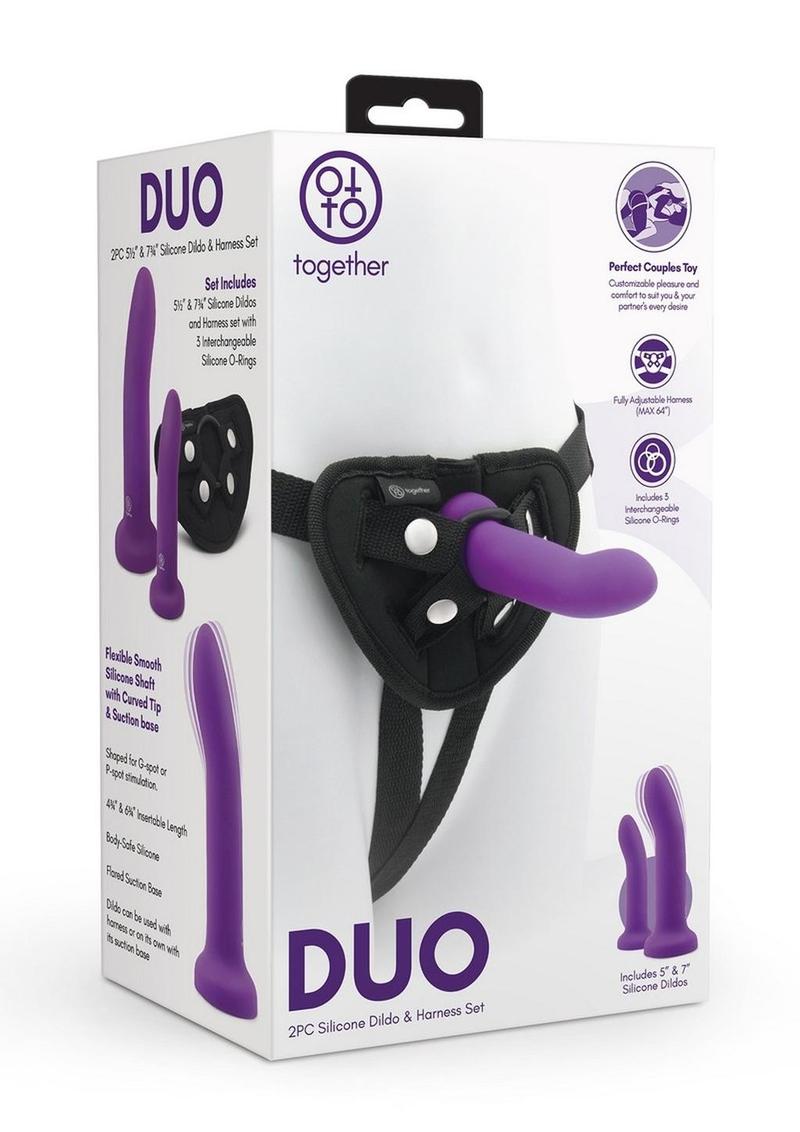 DUO Body Safe Silicone Dual Harness Set