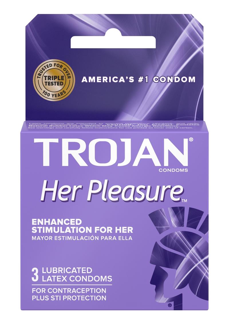 Trojan Her Pleasure Lubricated Condoms