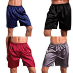 Plus Size Soft Silk Satin Boxers