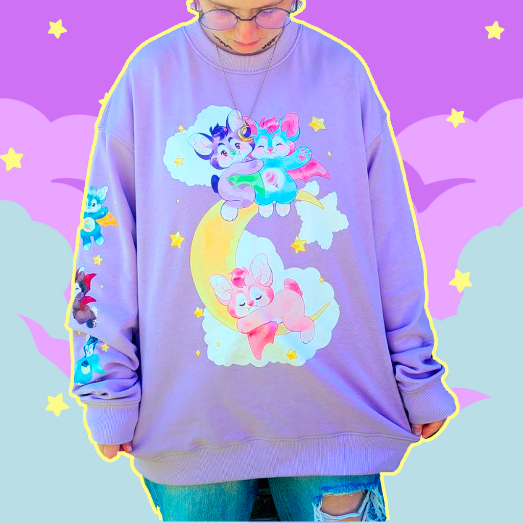 Pastel Bat Sweater