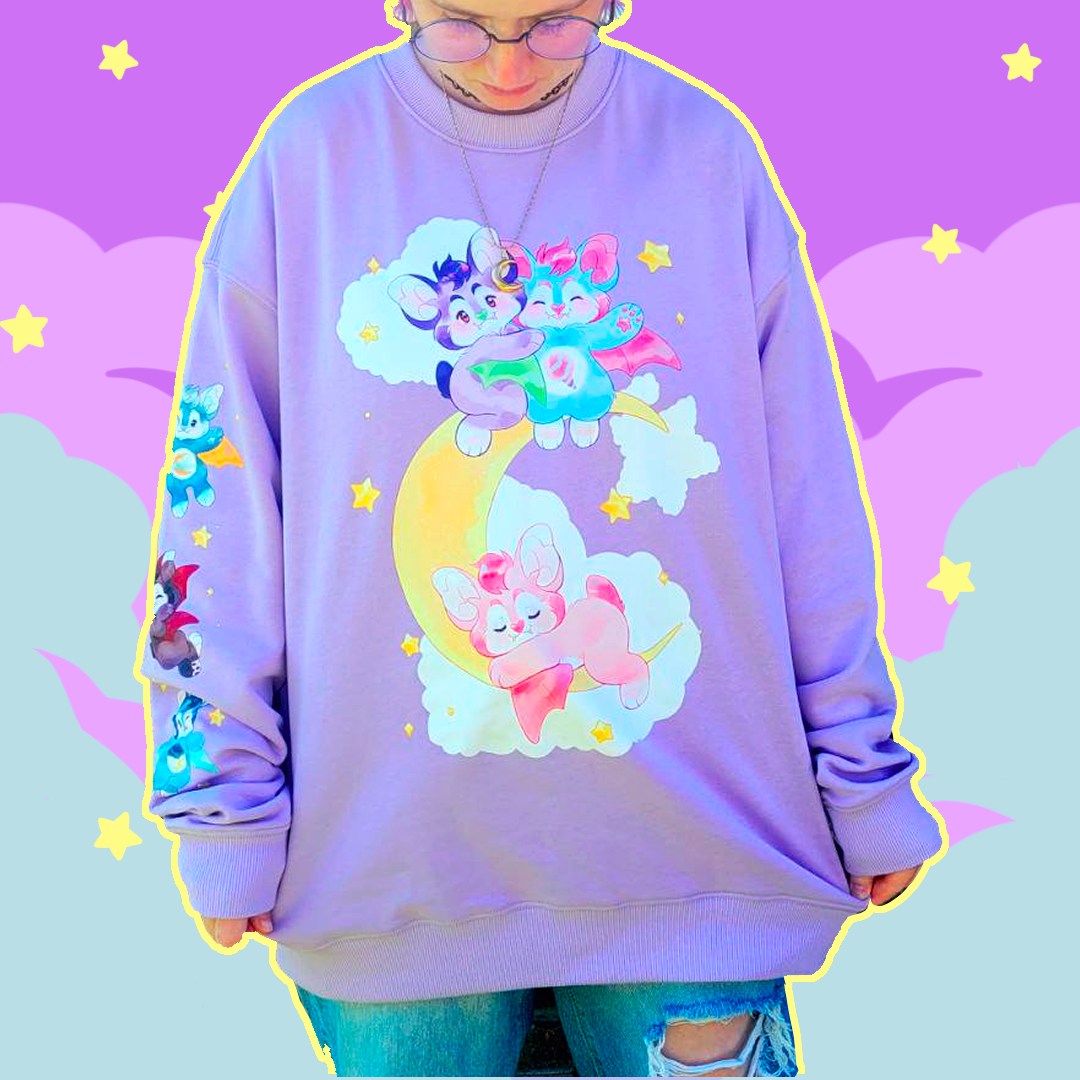 Pastel Bat Sweater