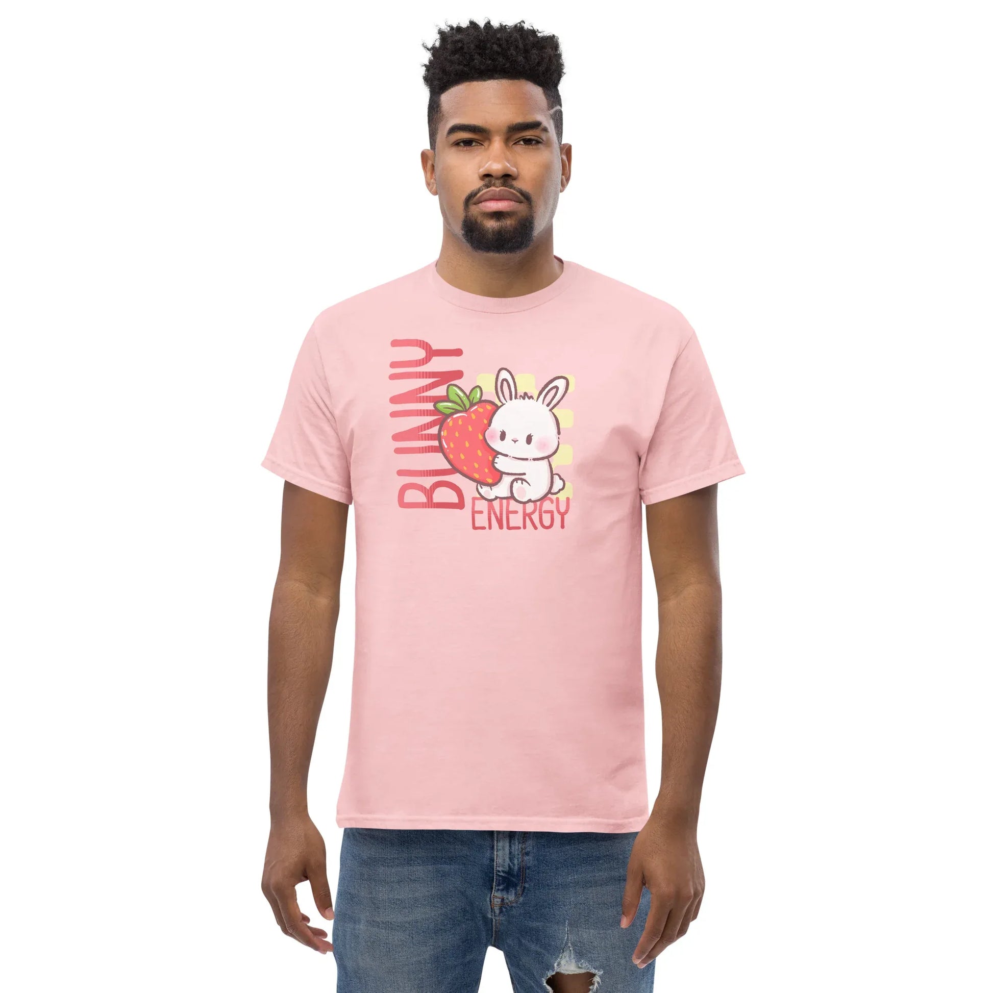 Pink Bunny Energy Play Tee - Puppy's Aesthetics