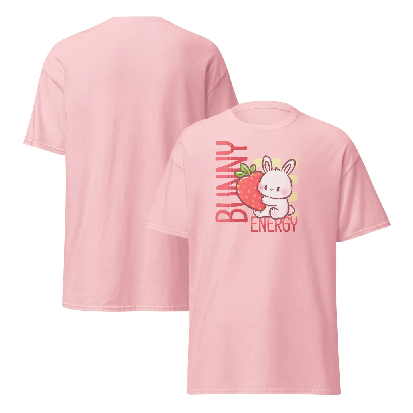 Pink Bunny Energy Play Tee - Puppy's Aesthetics