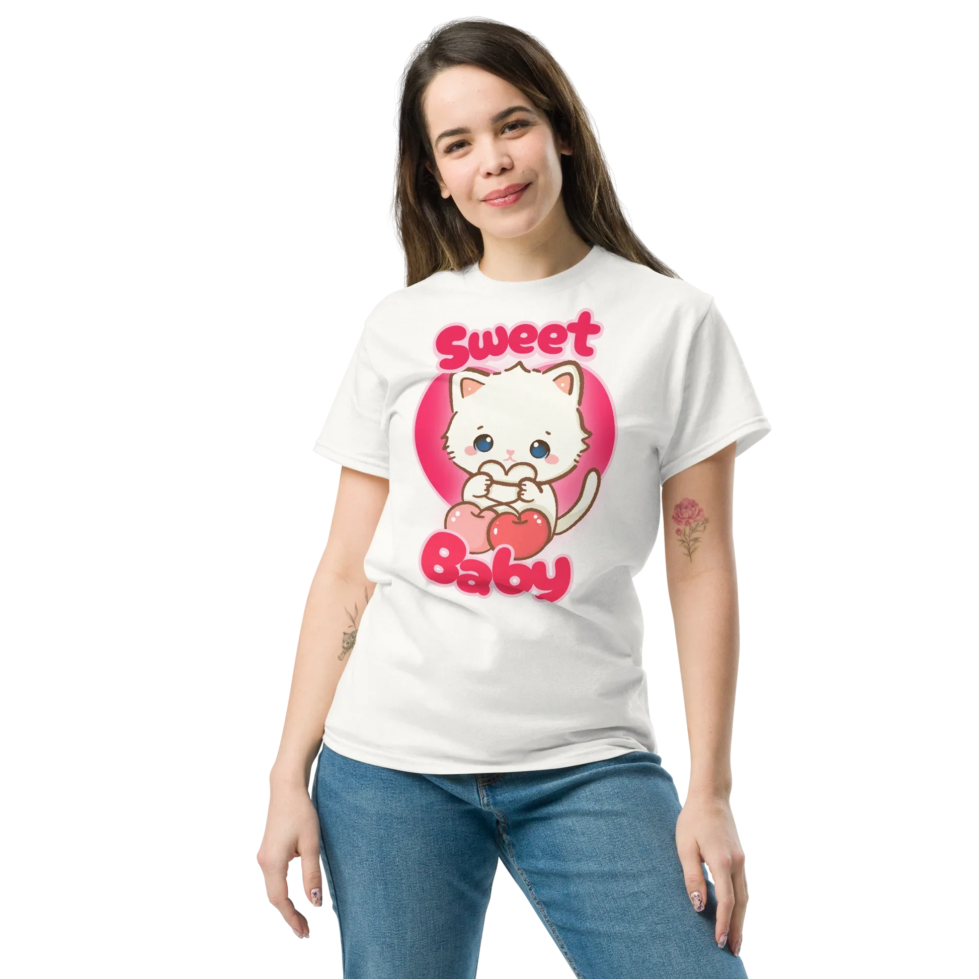 Sweet Cherry Kitty Play Tee - Puppy's Aesthetics