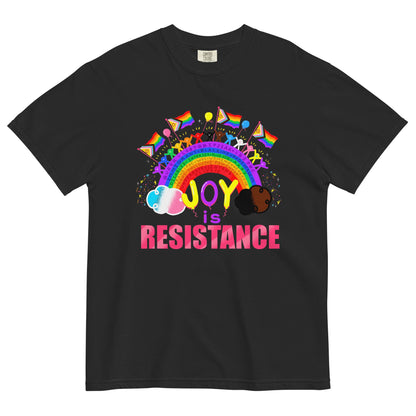 Joy is Resistance Unisex garment-dyed heavyweight t-shirt S - 4XL