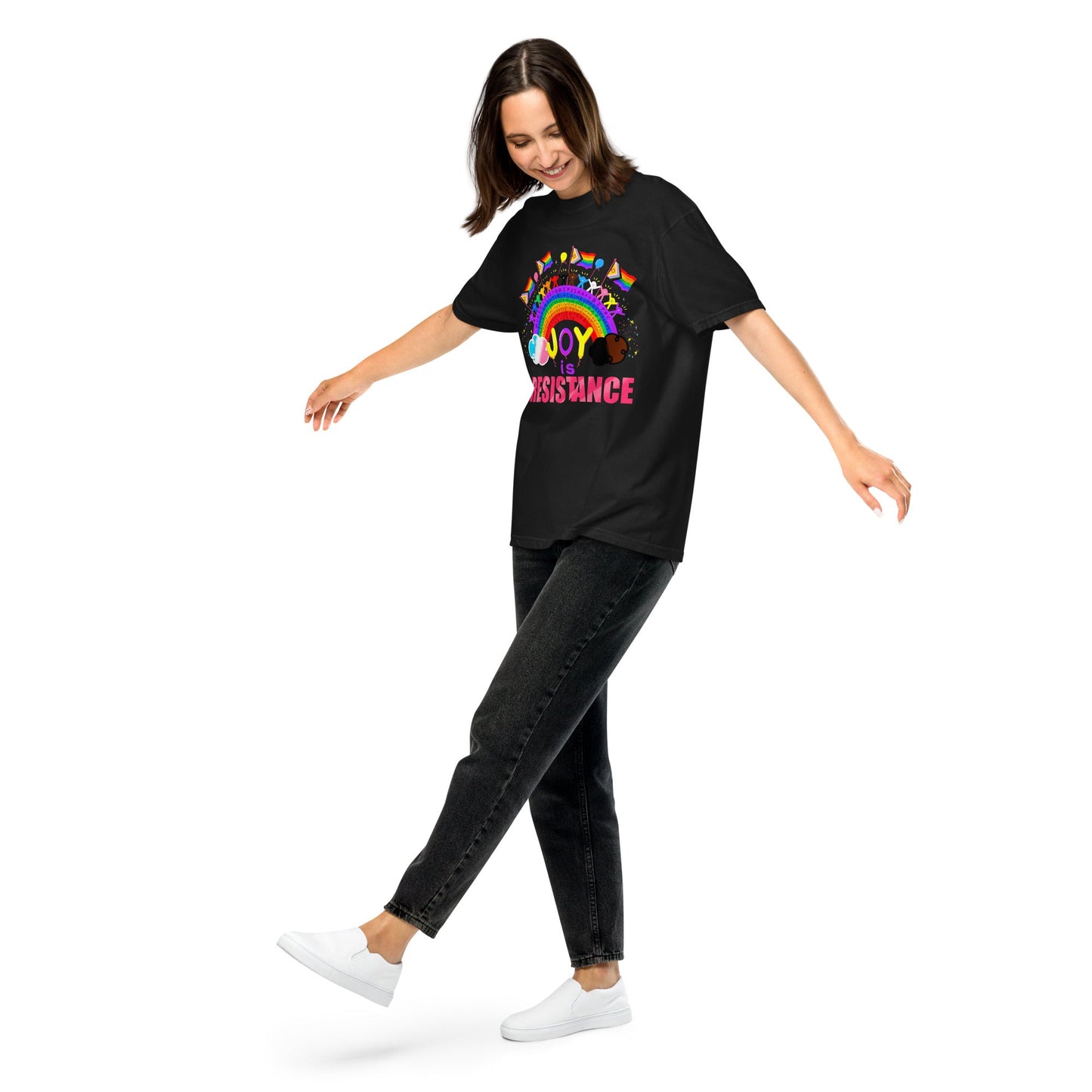 Joy is Resistance Unisex garment-dyed heavyweight t-shirt S - 4XL