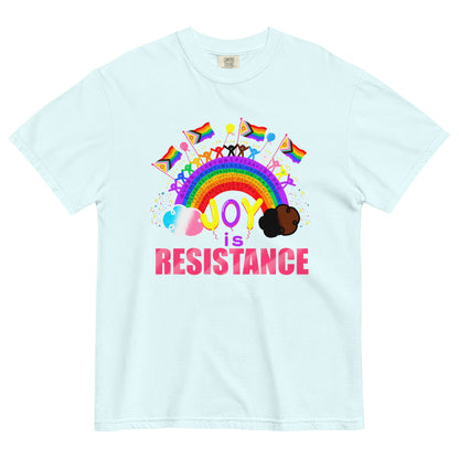 Joy is Resistance Unisex garment-dyed heavyweight t-shirt S - 4XL