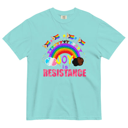 Joy is Resistance Unisex garment-dyed heavyweight t-shirt S - 4XL