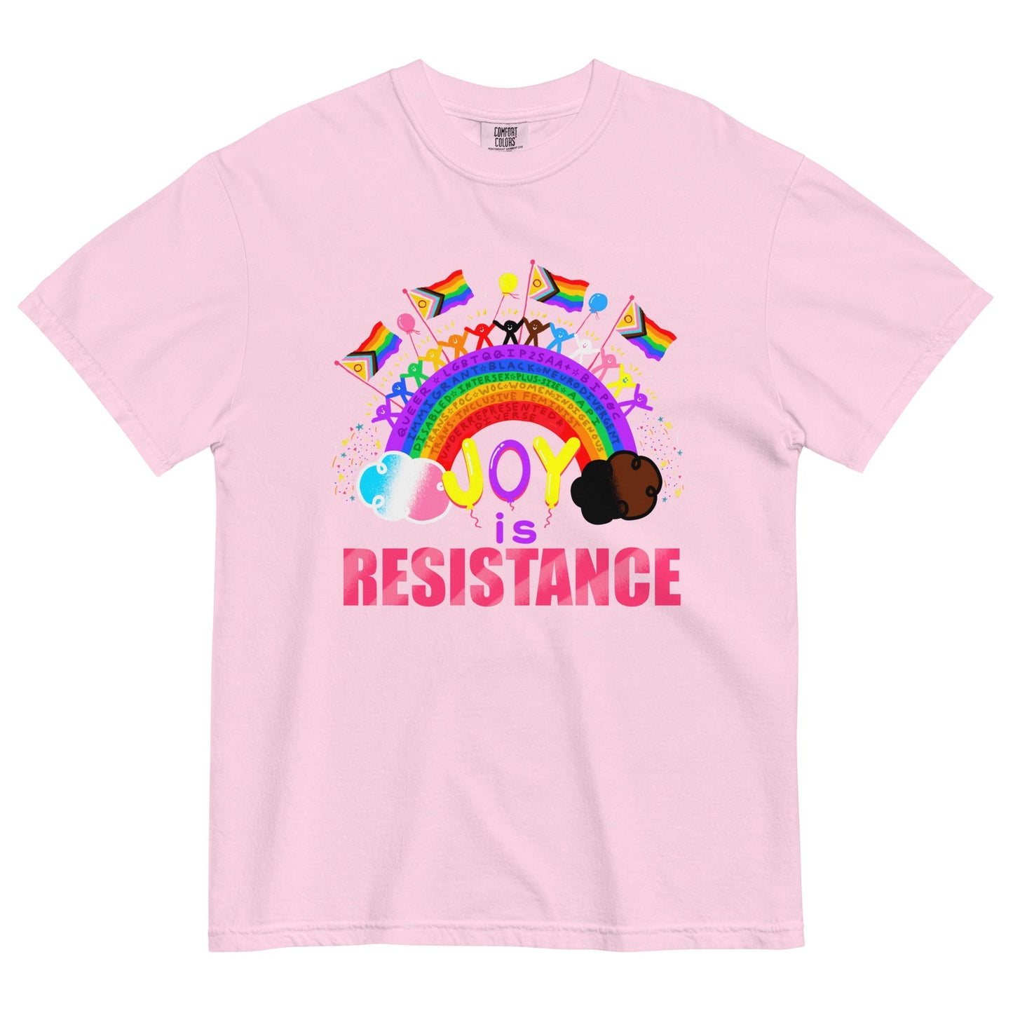Joy is Resistance Unisex garment-dyed heavyweight t-shirt S - 4XL