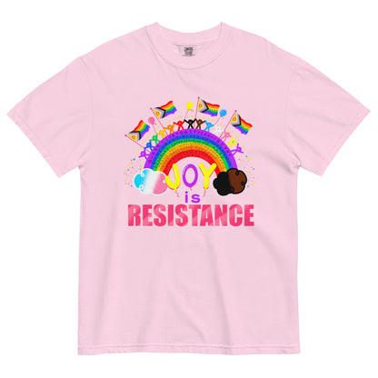 Joy is Resistance Unisex garment-dyed heavyweight t-shirt S - 4XL