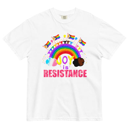 Joy is Resistance Unisex garment-dyed heavyweight t-shirt S - 4XL
