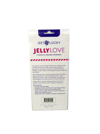 Get Lucky Jelly Love 7" Dildo - Purple