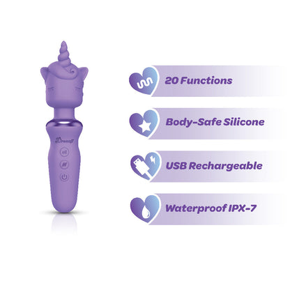 Soft Bloom Dreamii Unicorn Wand Vibrator