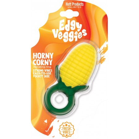 Edgy Veggies Corn Holer Vibe Ring Liquid Silicone Massager