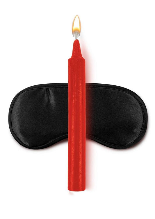 Bondage Rope Set with Drip Candles and Mask