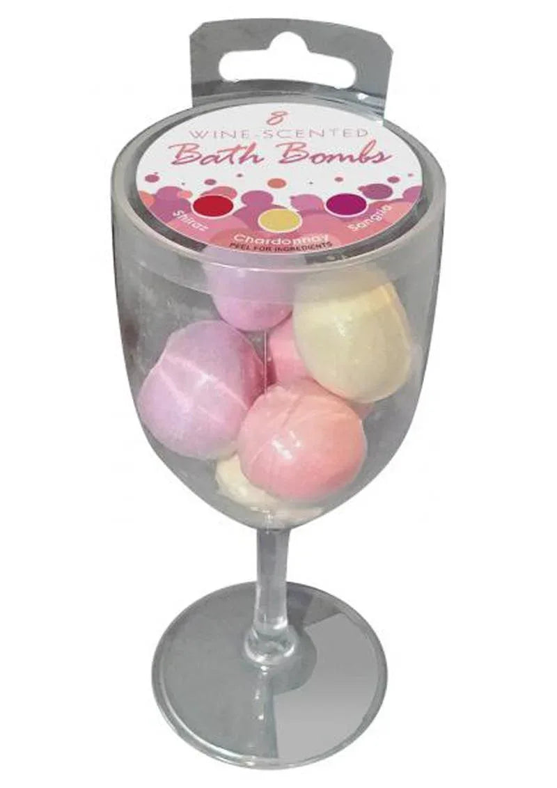 Wine Scented Bath Bombs 8 Bombs Per Glass - Puppy's Aesthetics