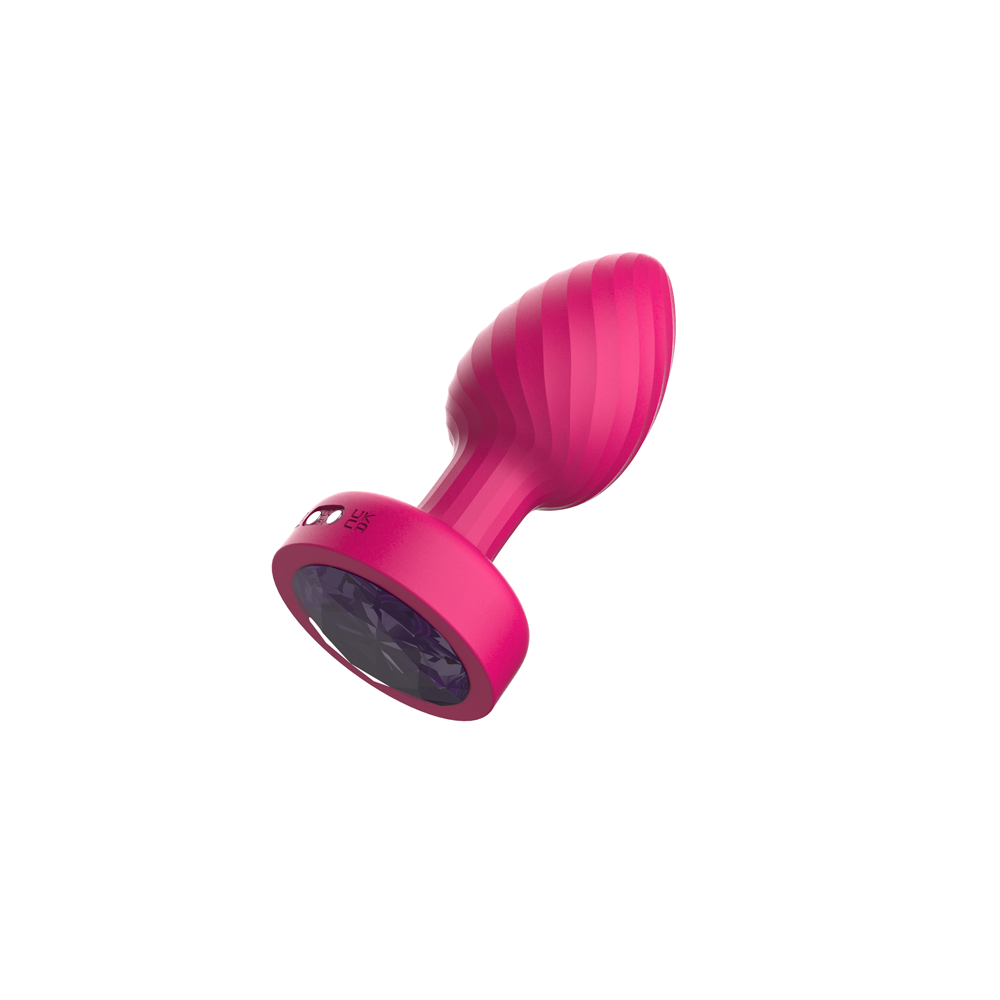 USA Only - Twirling Gem Light Up Vibe Plug w/Remote