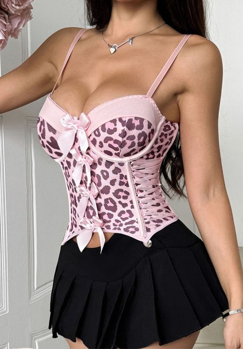 Cozy Kitten Corset with Pink Accents