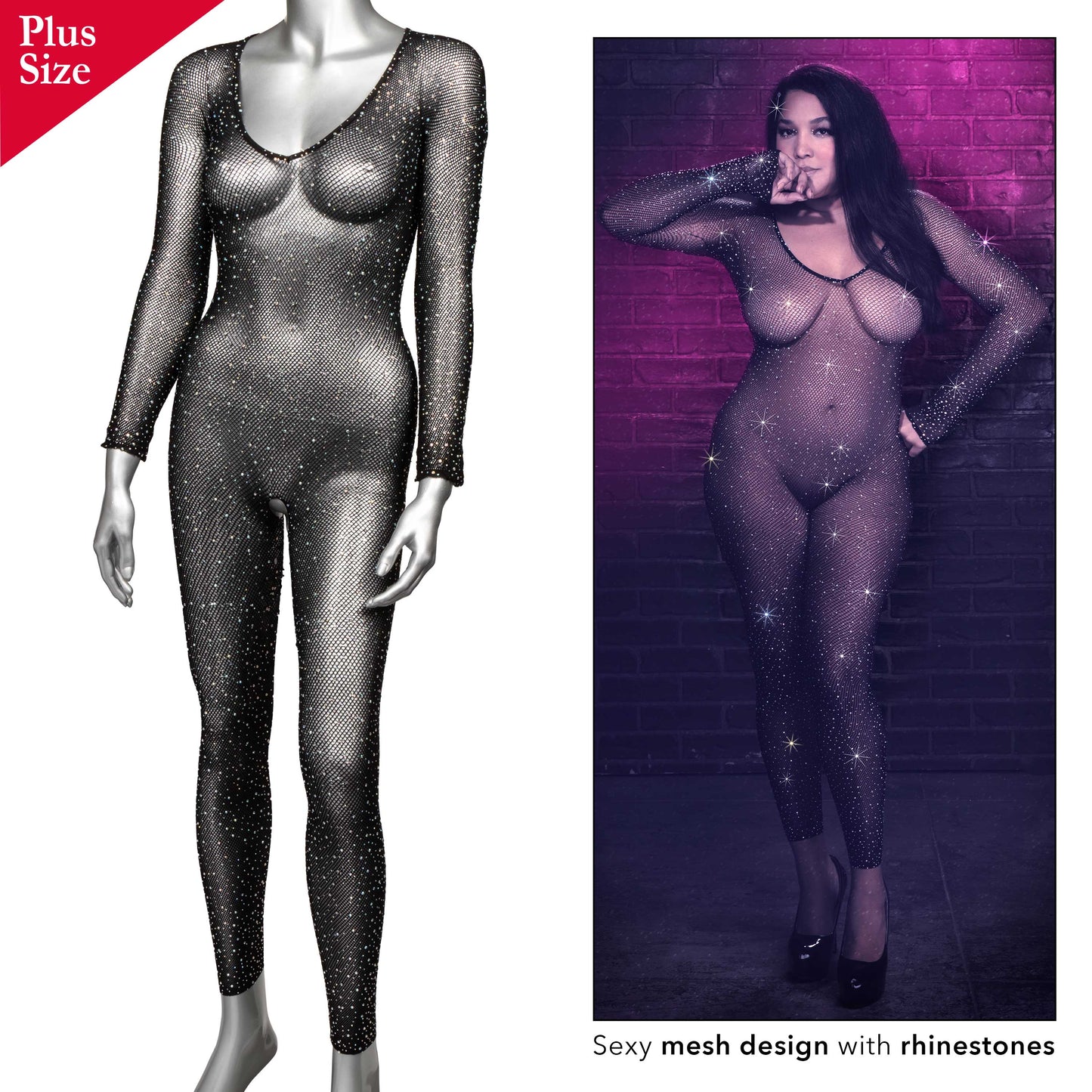 Radiance Full Body Suit - Queen - Black