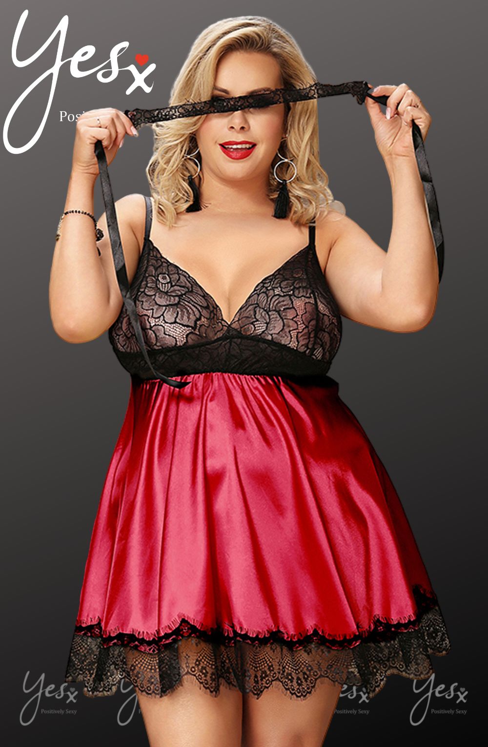 Babydoll and Blindfold Set
