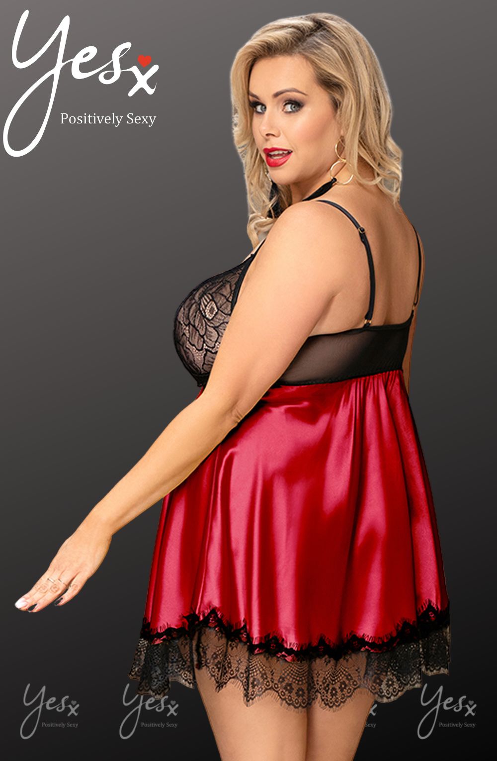 Babydoll and Blindfold Set