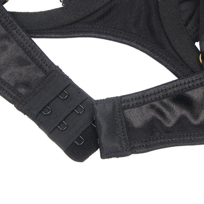Hollow Cut Halter Bra Set