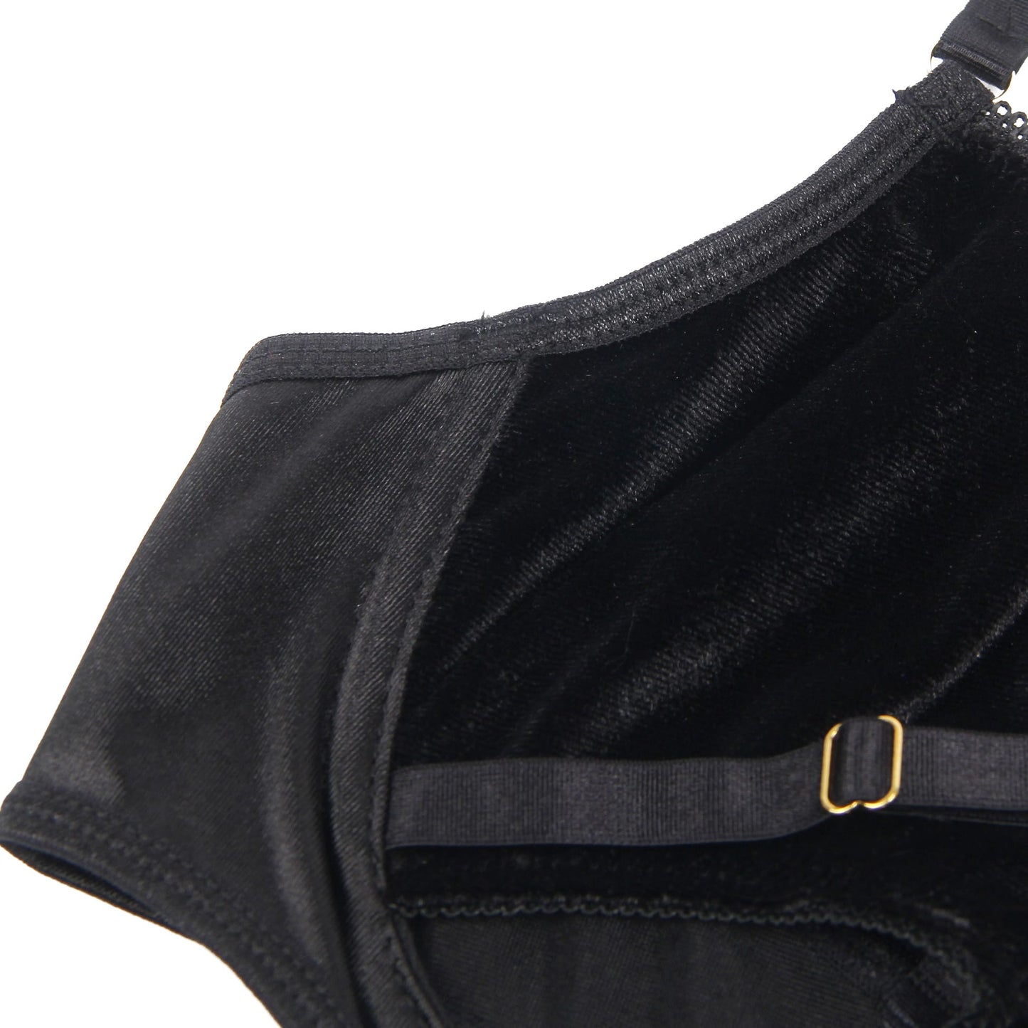 Hollow Cut Halter Bra Set