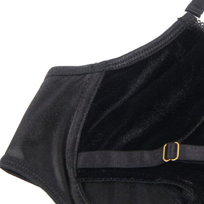 Hollow Cut Halter Bra Set