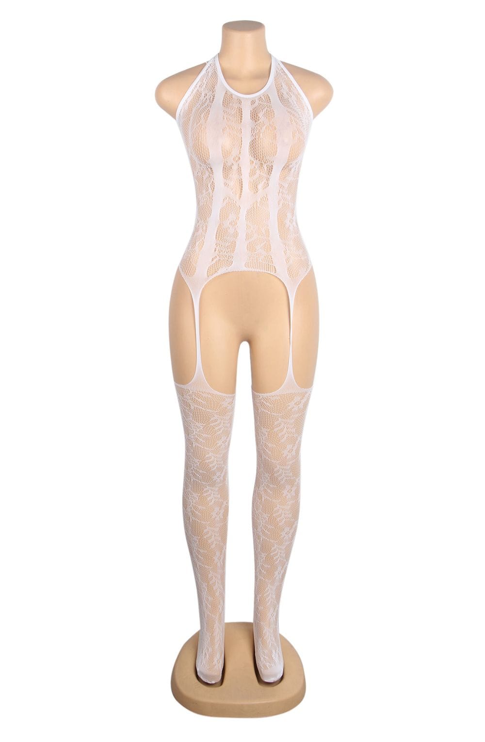 Elegant Body Stocking (White)