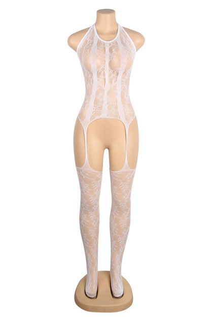 Elegant Body Stocking (White)