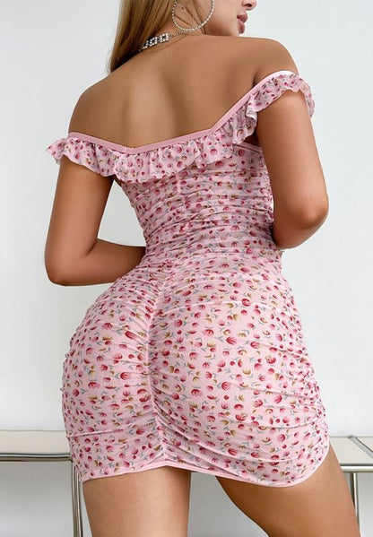 Cloud Nine Floral Off-Shoulder Dress