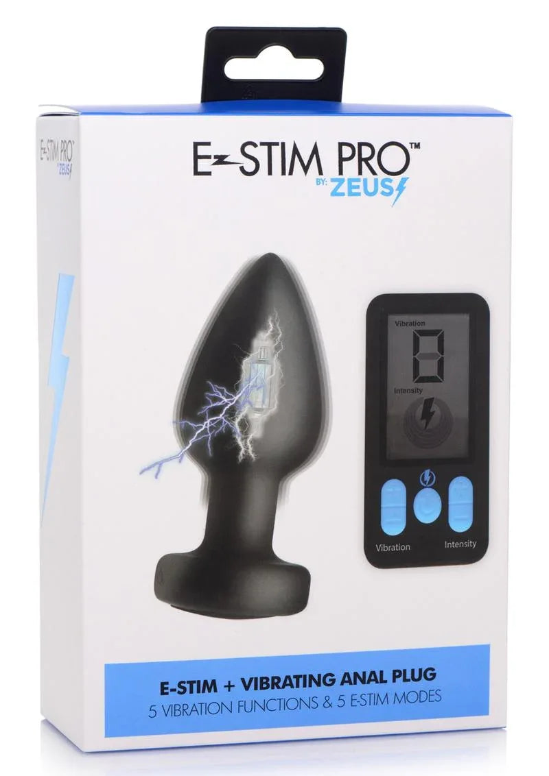 Zeus E-Stim Pro Vibrating Anal Plug - Puppy's Aesthetics