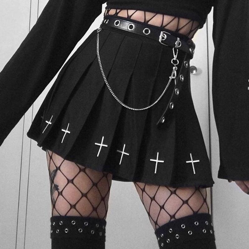 Sexy Cross Gothic Skirt (Colors)