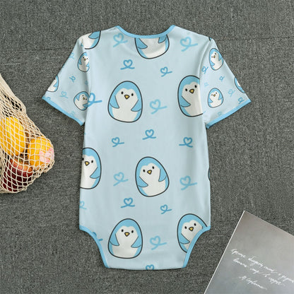 Sweet Blue Penguin Adult Unisex Onesie