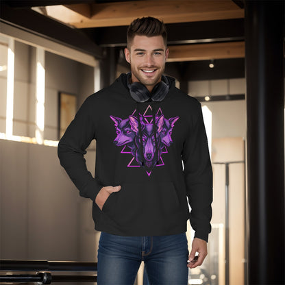 Purple Cerberus Black Unisex Pullover Hoodie