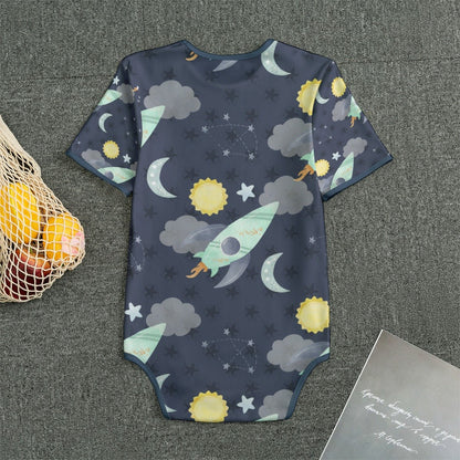 Space Rocket Unisex Adult Onesie Bodysuit