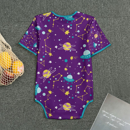 Purple UFO Space Adult Onesie