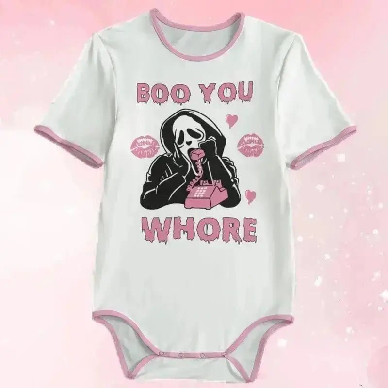 'Boo You Whore' Unisex Adult Onesie Bodysuit - Puppy's Aesthetics