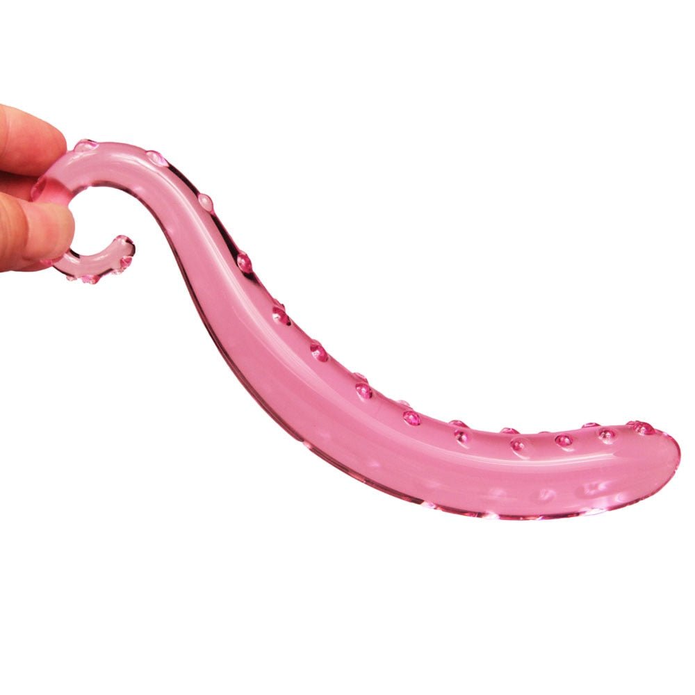 Pink Glass Tentacle Dildo Mixed Colors