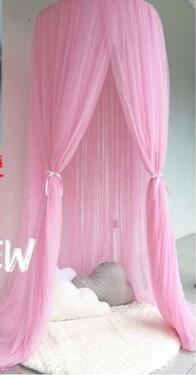 Pretty Bed Canopy Curtain peach red height 240cm