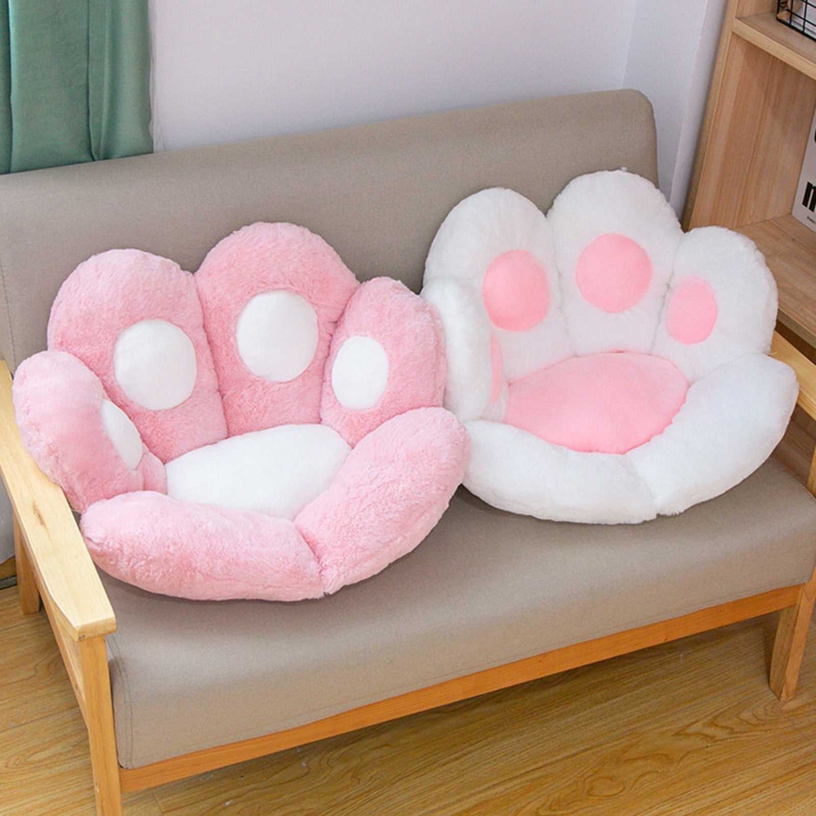 Kitty Paw Plush Cushion (Colors)