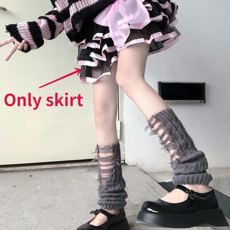 Pastel Goth Sweater (Skirt Seperate) Only skirt