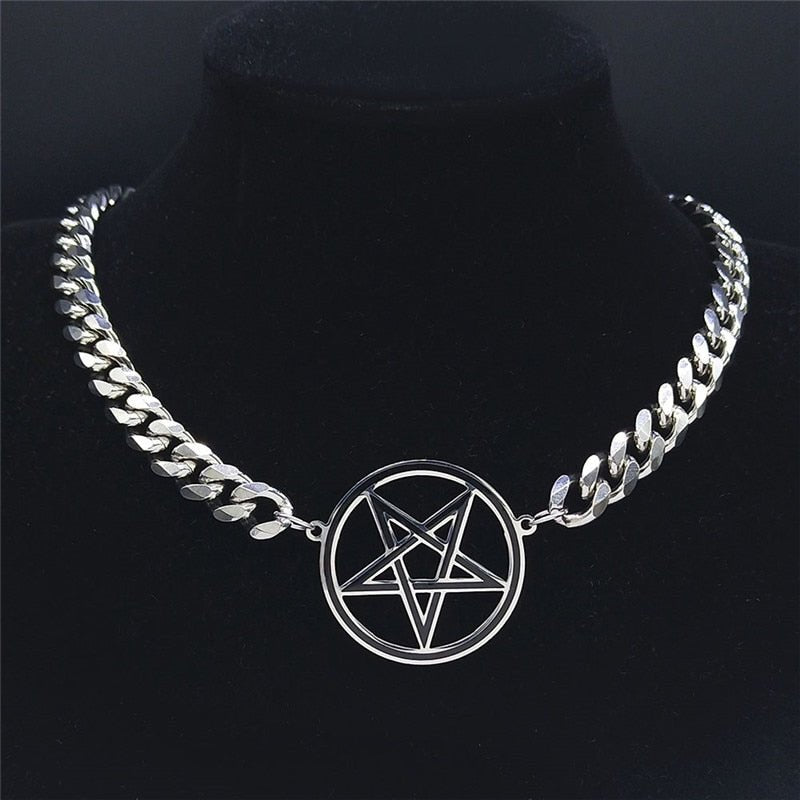 Pentagram Day Collar A 40cm10cm LM cu SR