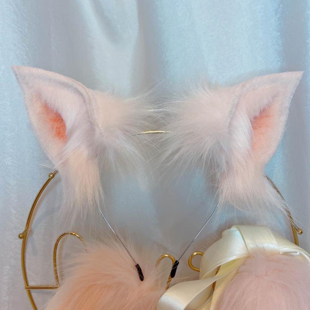 Plush Pink Piggy Ears & Tail Set